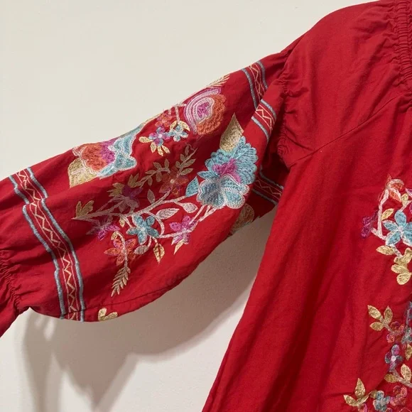 Free People Fleur du Jour Embroidered Mini Dress - Picture 6 of 7